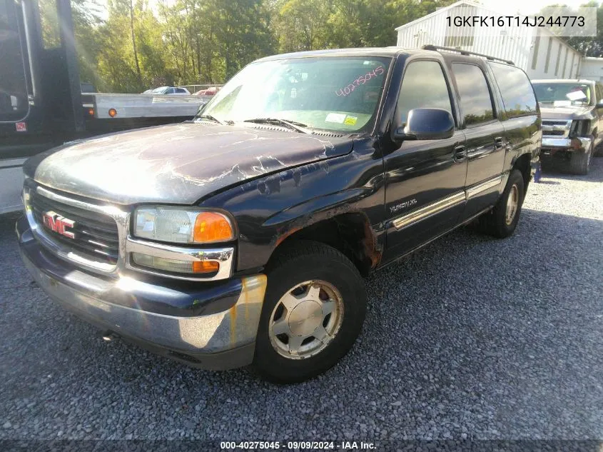 2004 GMC Yukon Xl 1500 Sle VIN: 1GKFK16T14J244773 Lot: 40275045