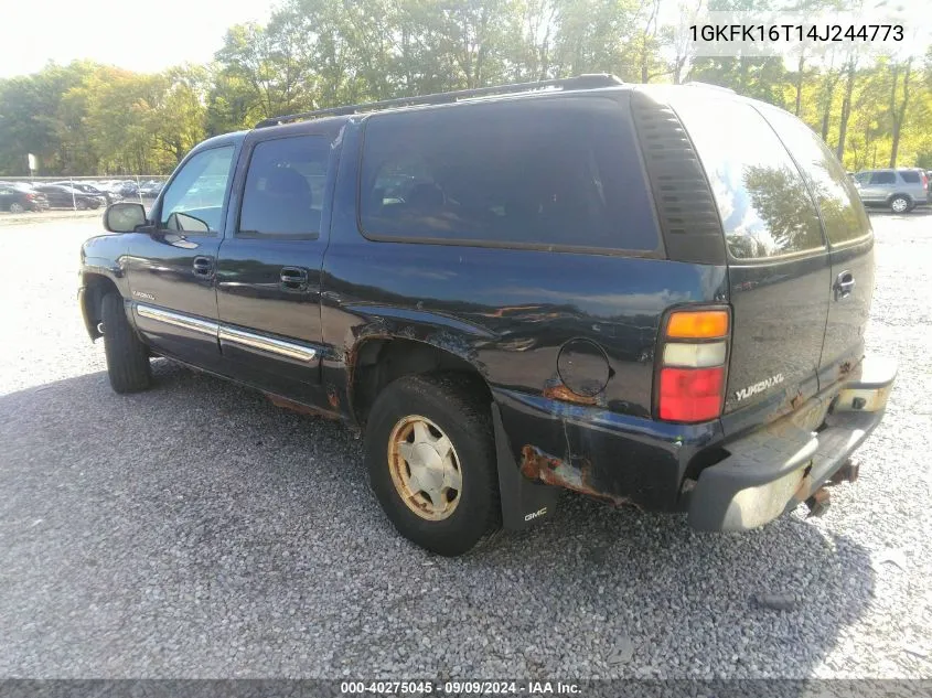 2004 GMC Yukon Xl 1500 Sle VIN: 1GKFK16T14J244773 Lot: 40275045