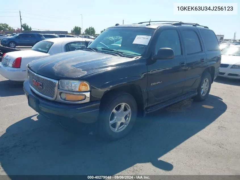 2004 GMC Yukon Denali VIN: 1GKEK63U34J256123 Lot: 40279048