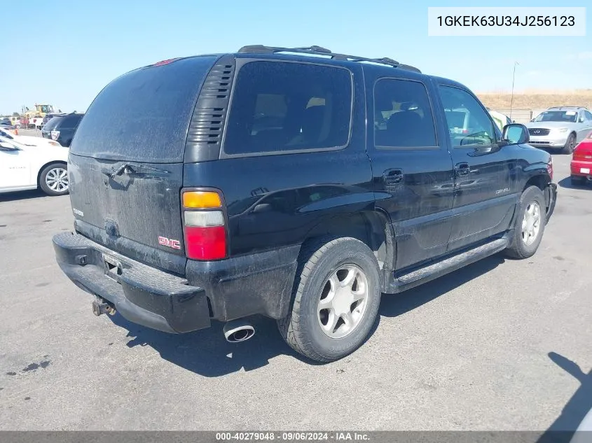 2004 GMC Yukon Denali VIN: 1GKEK63U34J256123 Lot: 40279048