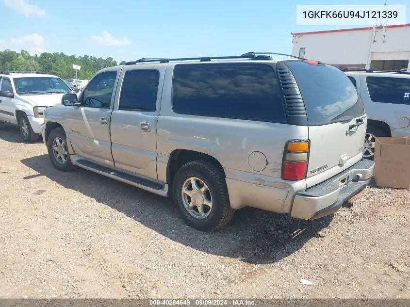 2004 GMC Yukon Xl 1500 Denali VIN: 1GKFK66U94J121339 Lot: 40284549