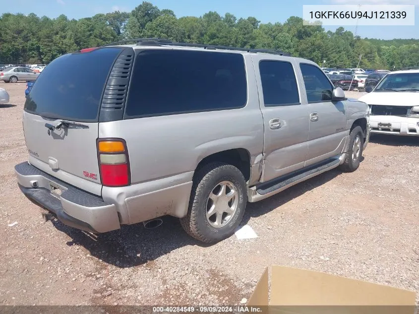 2004 GMC Yukon Xl 1500 Denali VIN: 1GKFK66U94J121339 Lot: 40284549