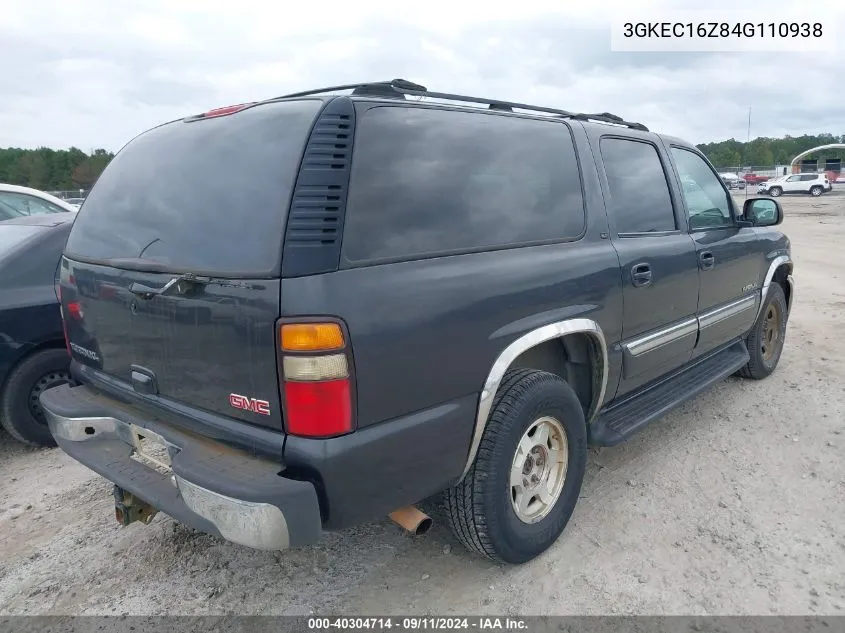 2004 GMC Yukon Xl 1500 Slt VIN: 3GKEC16Z84G110938 Lot: 40304714