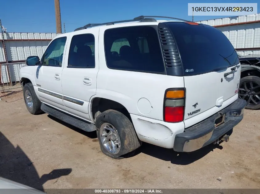 2004 GMC Yukon Sle VIN: 1GKEC13VX4R293423 Lot: 40308793