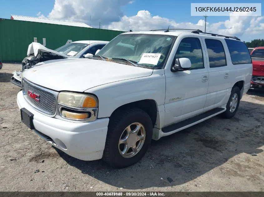 2004 GMC Yukon Xl 1500 Denali VIN: 1GKFK66U44J260245 Lot: 40479140