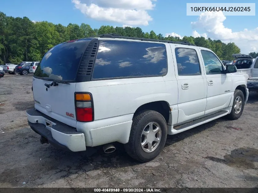 2004 GMC Yukon Xl 1500 Denali VIN: 1GKFK66U44J260245 Lot: 40479140