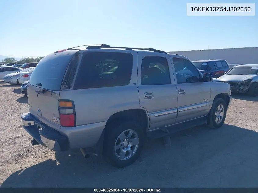 2004 GMC Yukon VIN: 1GKEK13Z54J302050 Lot: 40525304