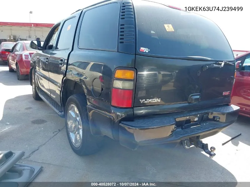 2004 GMC Yukon Denali VIN: 1GKEK63U74J239499 Lot: 40528072