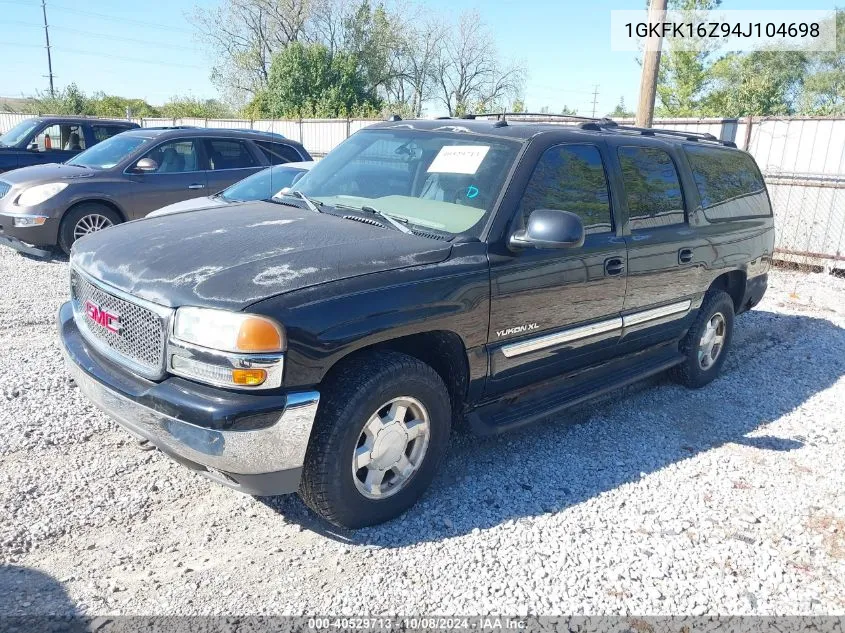 2004 GMC Yukon Xl K1500 VIN: 1GKFK16Z94J104698 Lot: 40529713