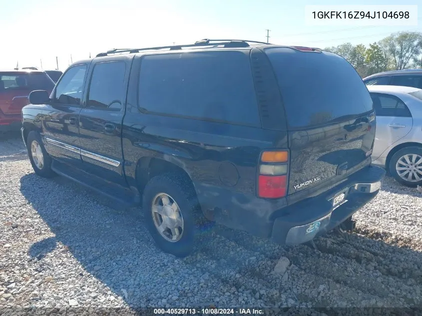 2004 GMC Yukon Xl K1500 VIN: 1GKFK16Z94J104698 Lot: 40529713