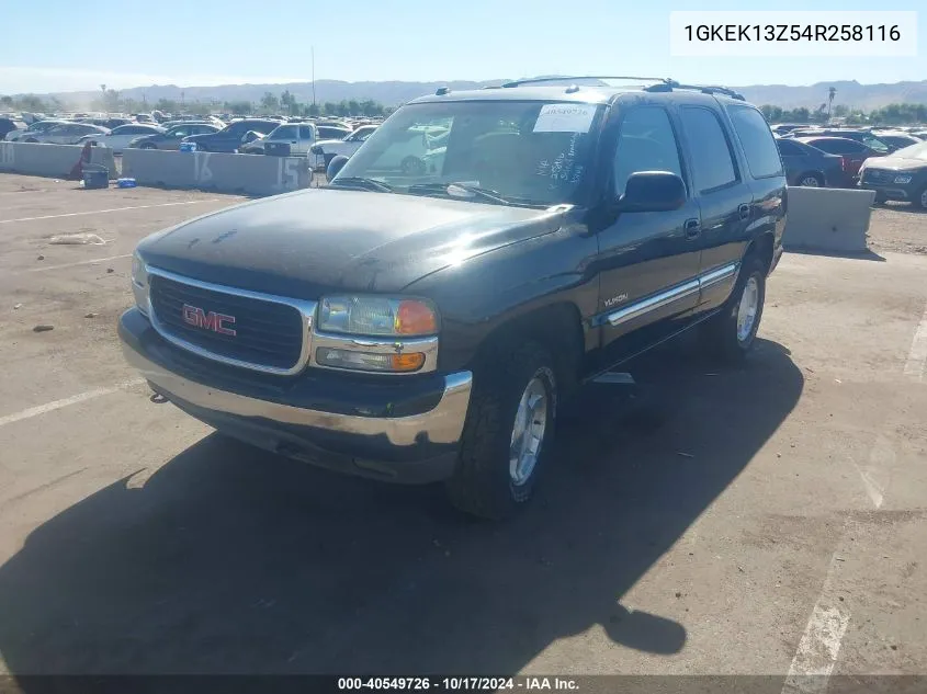 1GKEK13Z54R258116 2004 GMC Yukon Slt