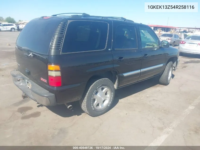 1GKEK13Z54R258116 2004 GMC Yukon Slt