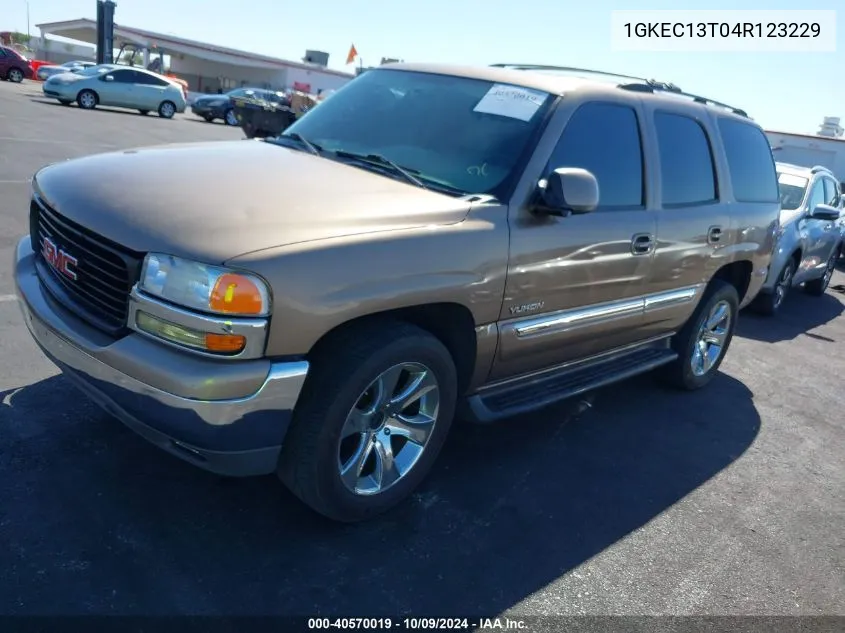 2004 GMC Yukon Slt VIN: 1GKEC13T04R123229 Lot: 40570019