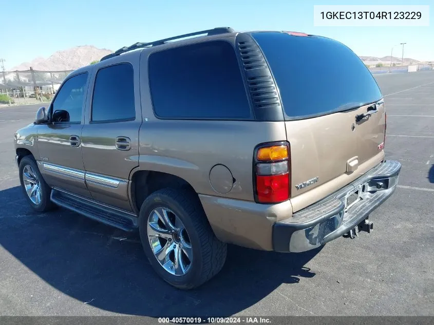 2004 GMC Yukon Slt VIN: 1GKEC13T04R123229 Lot: 40570019