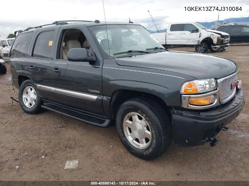 2004 GMC Yukon Slt VIN: 1GKEK13Z74J310084 Lot: 40598143