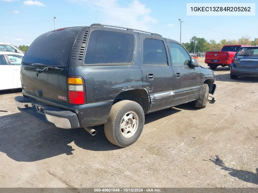 2004 GMC Yukon Sle VIN: 1GKEC13Z84R205262 Lot: 40601549