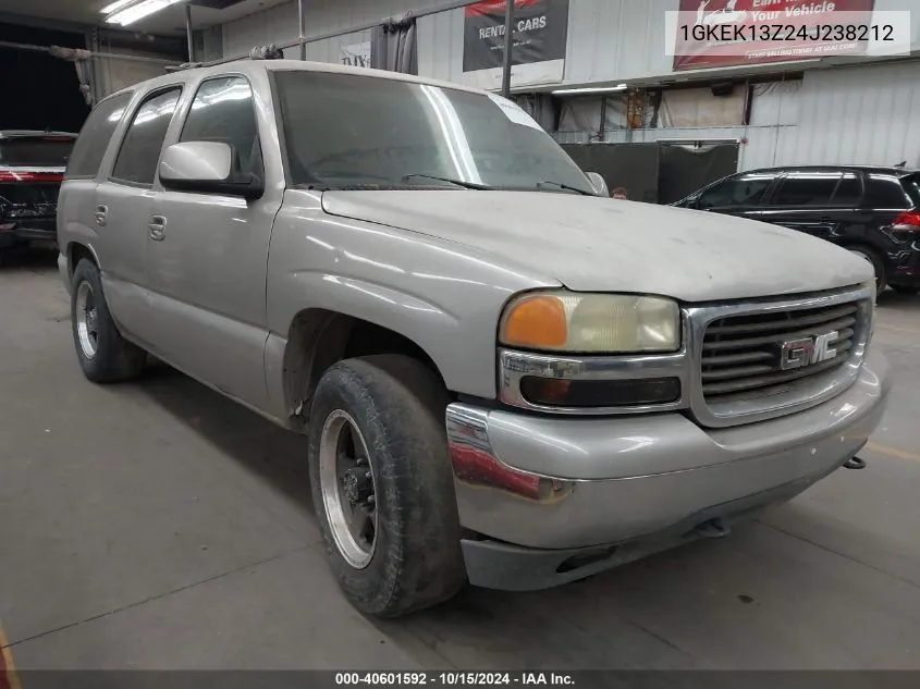 2004 GMC Yukon Sle VIN: 1GKEK13Z24J238212 Lot: 40601592