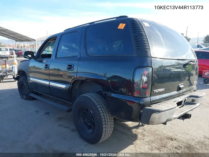 2004 GMC Yukon VIN: 1GKEC13V44R113773 Lot: 40620856