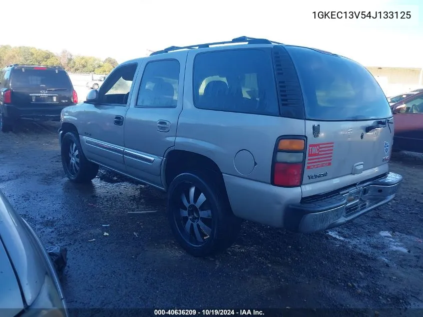 2004 GMC Yukon Sle VIN: 1GKEC13V54J133125 Lot: 40636209