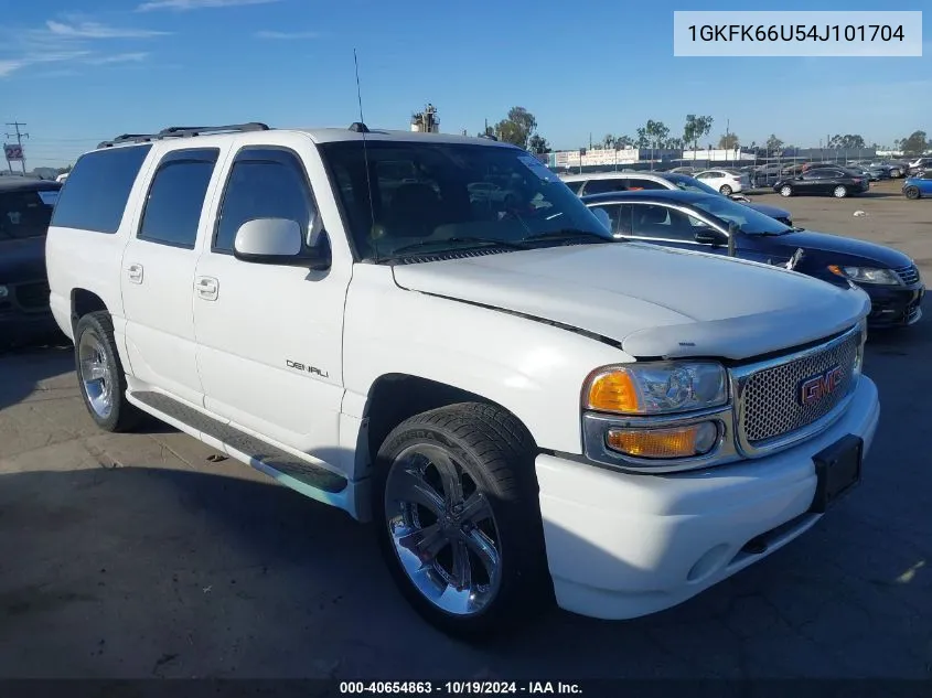 2004 GMC Yukon Xl 1500 Denali VIN: 1GKFK66U54J101704 Lot: 40654863