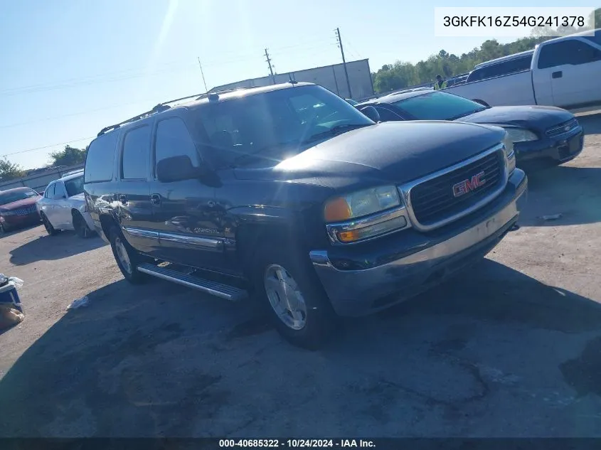 2004 GMC Yukon Xl 1500 Slt VIN: 3GKFK16Z54G241378 Lot: 40685322