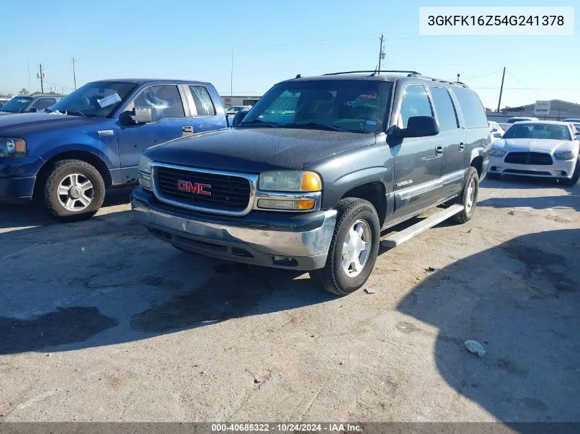 2004 GMC Yukon Xl 1500 Slt VIN: 3GKFK16Z54G241378 Lot: 40685322