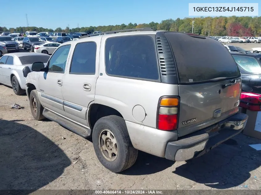 2004 GMC Yukon Slt VIN: 1GKEC13Z54J145715 Lot: 40686414