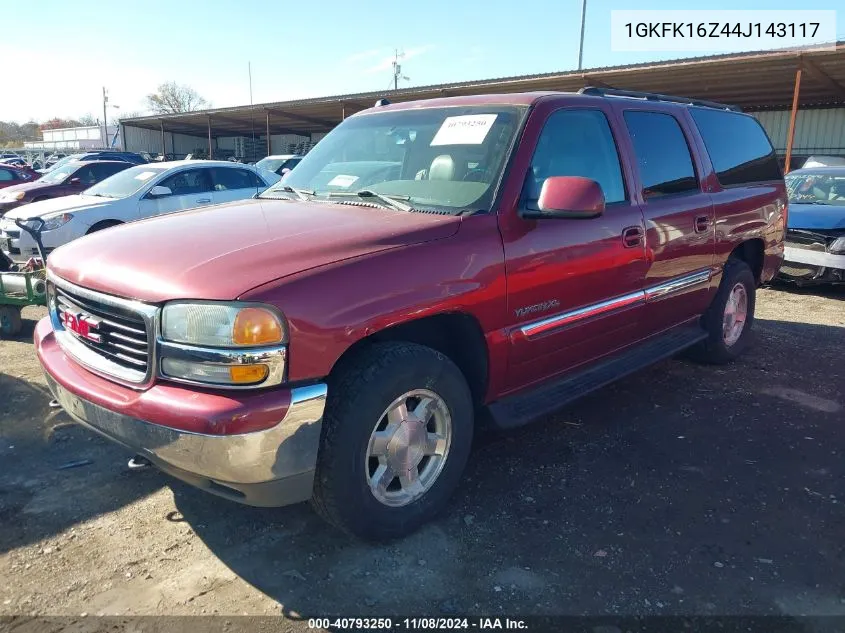 1GKFK16Z44J143117 2004 GMC Yukon Xl Slt