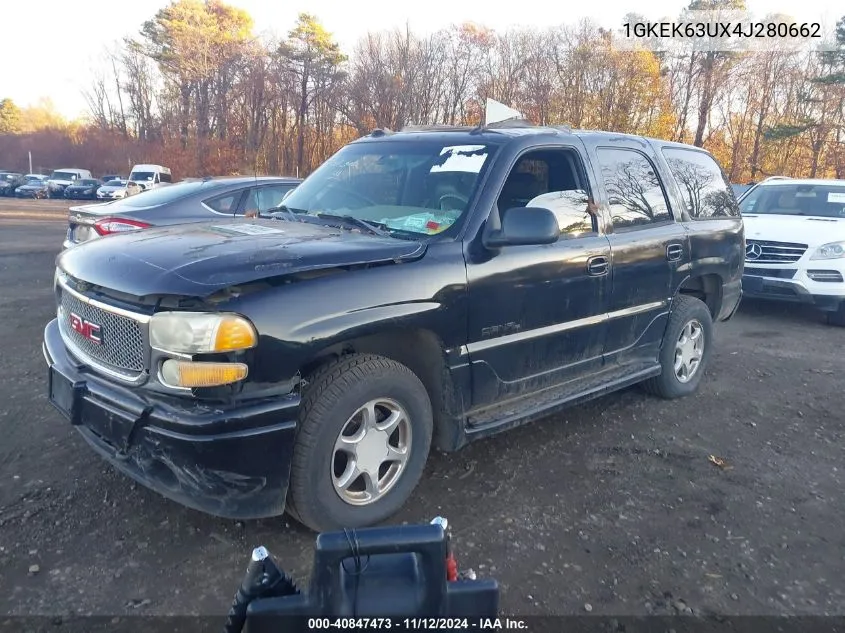 2004 GMC Yukon Denali VIN: 1GKEK63UX4J280662 Lot: 40847473