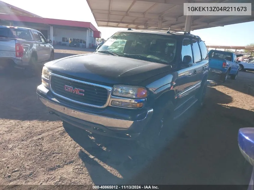 2004 GMC Yukon Slt VIN: 1GKEK13Z04R211673 Lot: 40865012