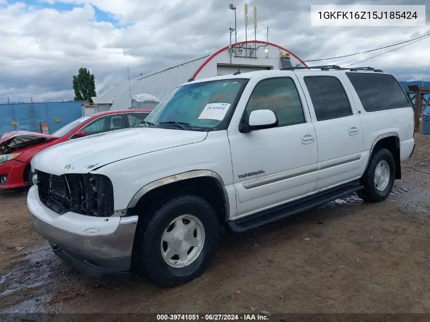 2005 GMC Yukon Xl 1500 Slt VIN: 1GKFK16Z15J185424 Lot: 39741051