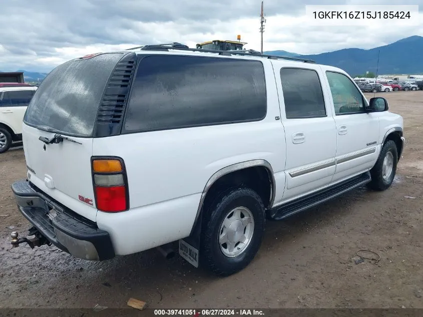 2005 GMC Yukon Xl 1500 Slt VIN: 1GKFK16Z15J185424 Lot: 39741051