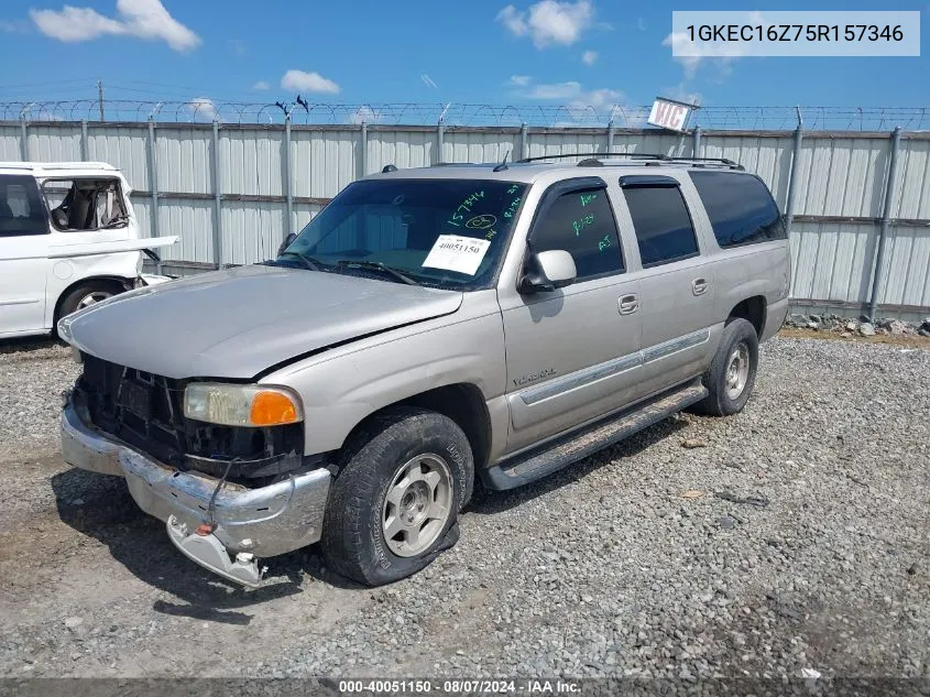 2005 GMC Yukon Xl 1500 Slt VIN: 1GKEC16Z75R157346 Lot: 40051150