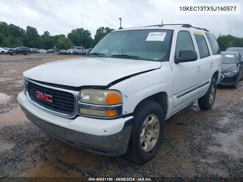 2005 GMC Yukon Slt VIN: 1GKEC13TX5J160577 Lot: 40051198