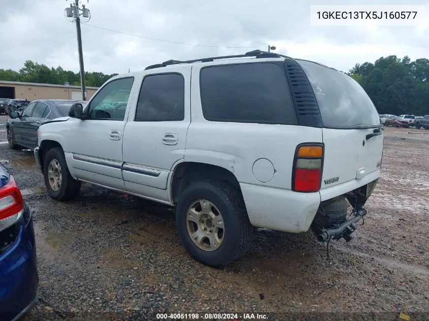 2005 GMC Yukon Slt VIN: 1GKEC13TX5J160577 Lot: 40051198