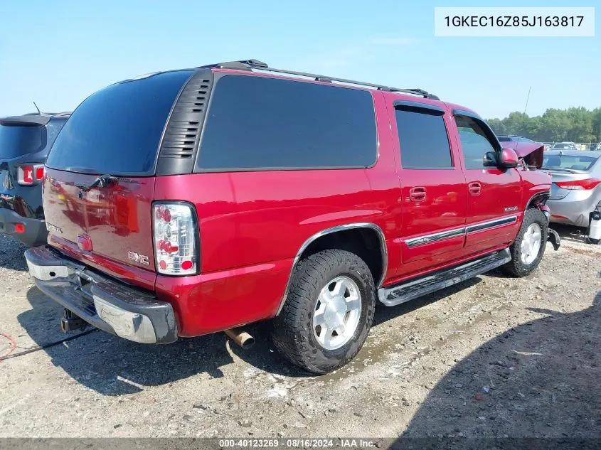 2005 GMC Yukon Xl C1500 VIN: 1GKEC16Z85J163817 Lot: 40123269