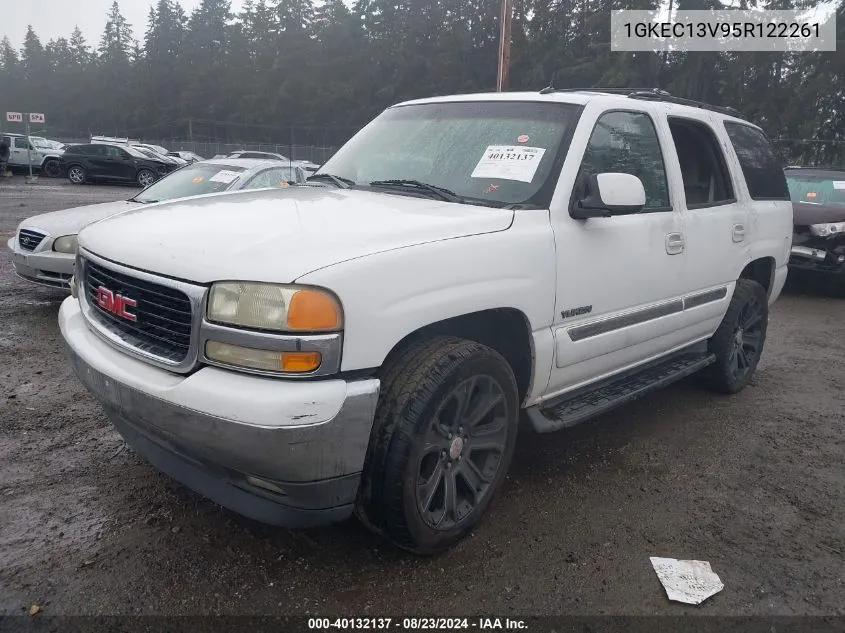 2005 GMC Yukon Sle VIN: 1GKEC13V95R122261 Lot: 40132137