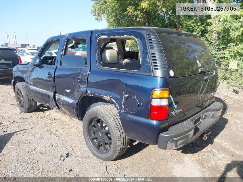 2005 GMC Yukon VIN: 1GKEK13T05J257905 Lot: 40150857