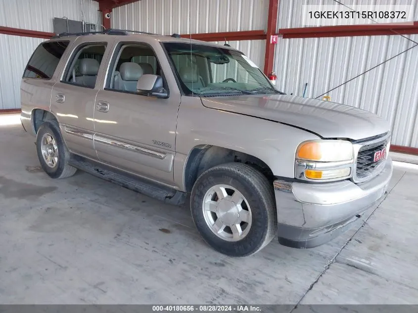 2005 GMC Yukon Slt VIN: 1GKEK13T15R108372 Lot: 40180656