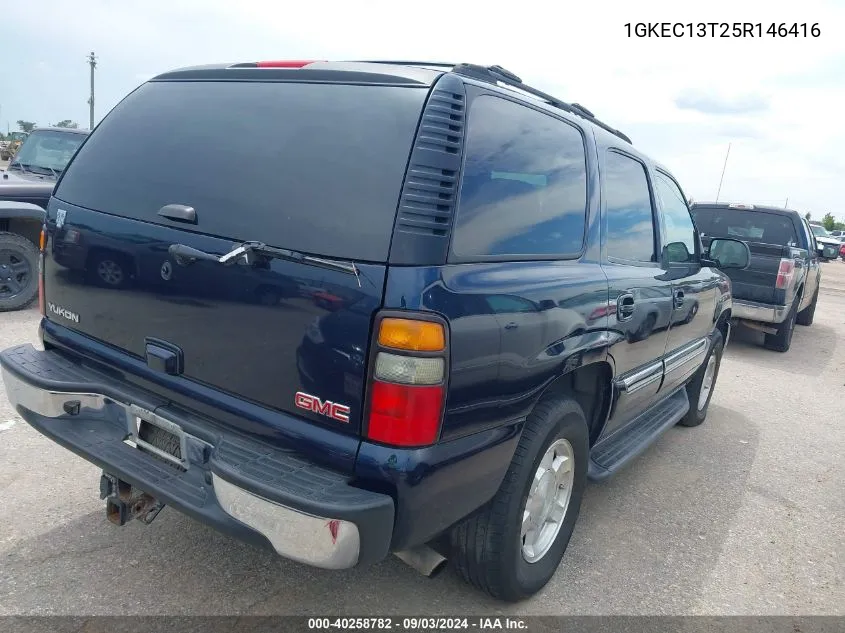 2005 GMC Yukon Slt VIN: 1GKEC13T25R146416 Lot: 40258782