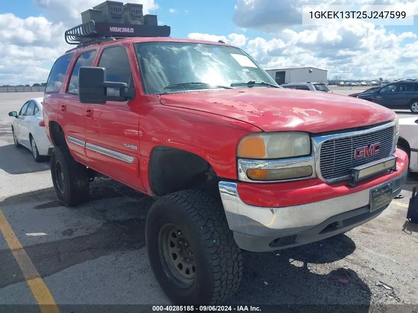 1GKEK13T25J247599 2005 GMC Yukon Sle