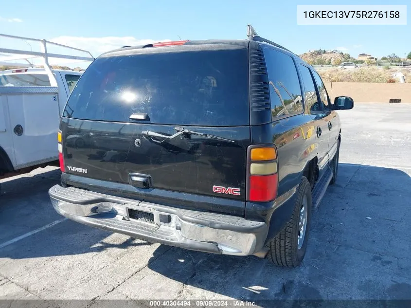 2005 GMC Yukon Sle VIN: 1GKEC13V75R276158 Lot: 40304494