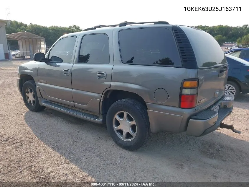 2005 GMC Yukon Denali VIN: 1GKEK63U25J163711 Lot: 40317110