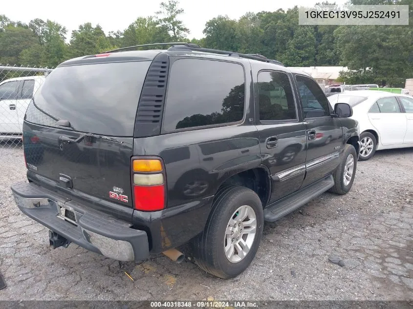 2005 GMC Yukon Slt VIN: 1GKEC13V95J252491 Lot: 40318348