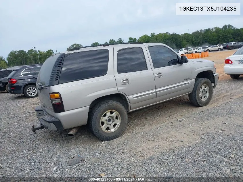 2005 GMC Yukon Slt VIN: 1GKEC13TX5J104235 Lot: 40329708