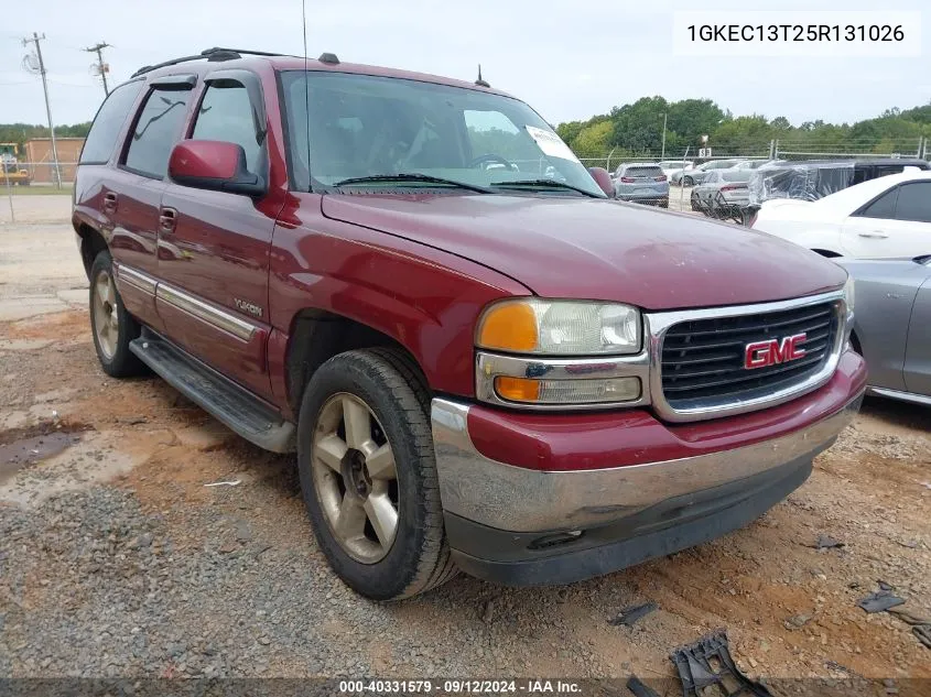 2005 GMC Yukon VIN: 1GKEC13T25R131026 Lot: 40331579