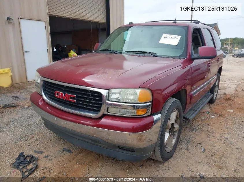 2005 GMC Yukon VIN: 1GKEC13T25R131026 Lot: 40331579