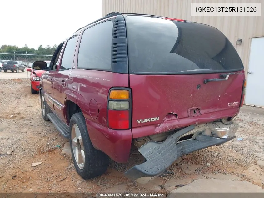 1GKEC13T25R131026 2005 GMC Yukon