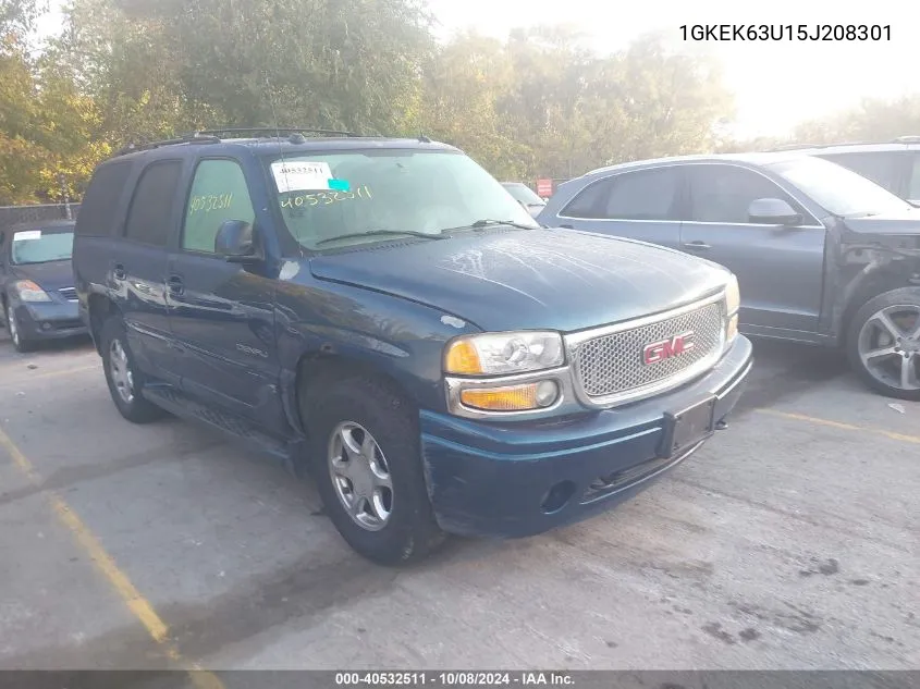 2005 GMC Yukon Denali VIN: 1GKEK63U15J208301 Lot: 40532511