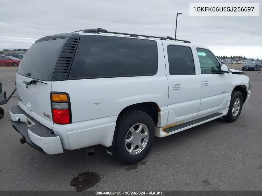 2005 GMC Yukon Xl 1500 Denali VIN: 1GKFK66U65J256697 Lot: 40666125